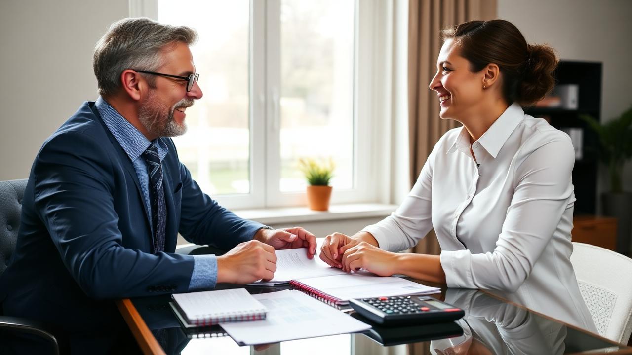 CPA meeting with a client to discuss year-round tax planning